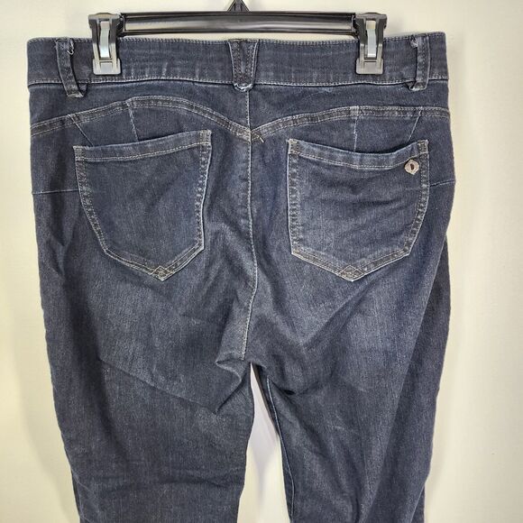 Democracy AB Solution Womens Jegging Jeans 12 Indigo Booty Lift Mid Rise Stretch - Picture 5 of 9